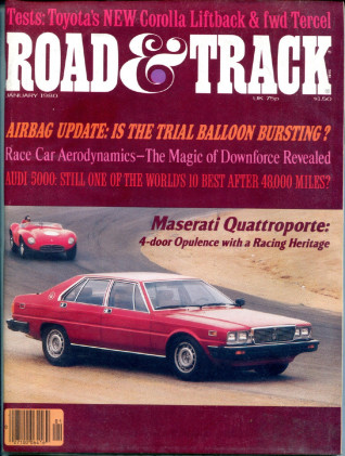 ROAD & TRACK 1980 JAN - AUTO UNION D-TYPE, TERCEL